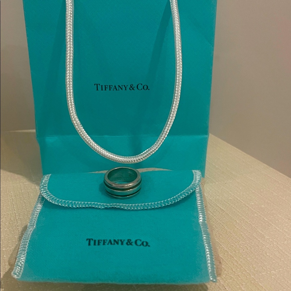 Tiffany & Co. Atlas Sterling Silver Band Ring Sz 6